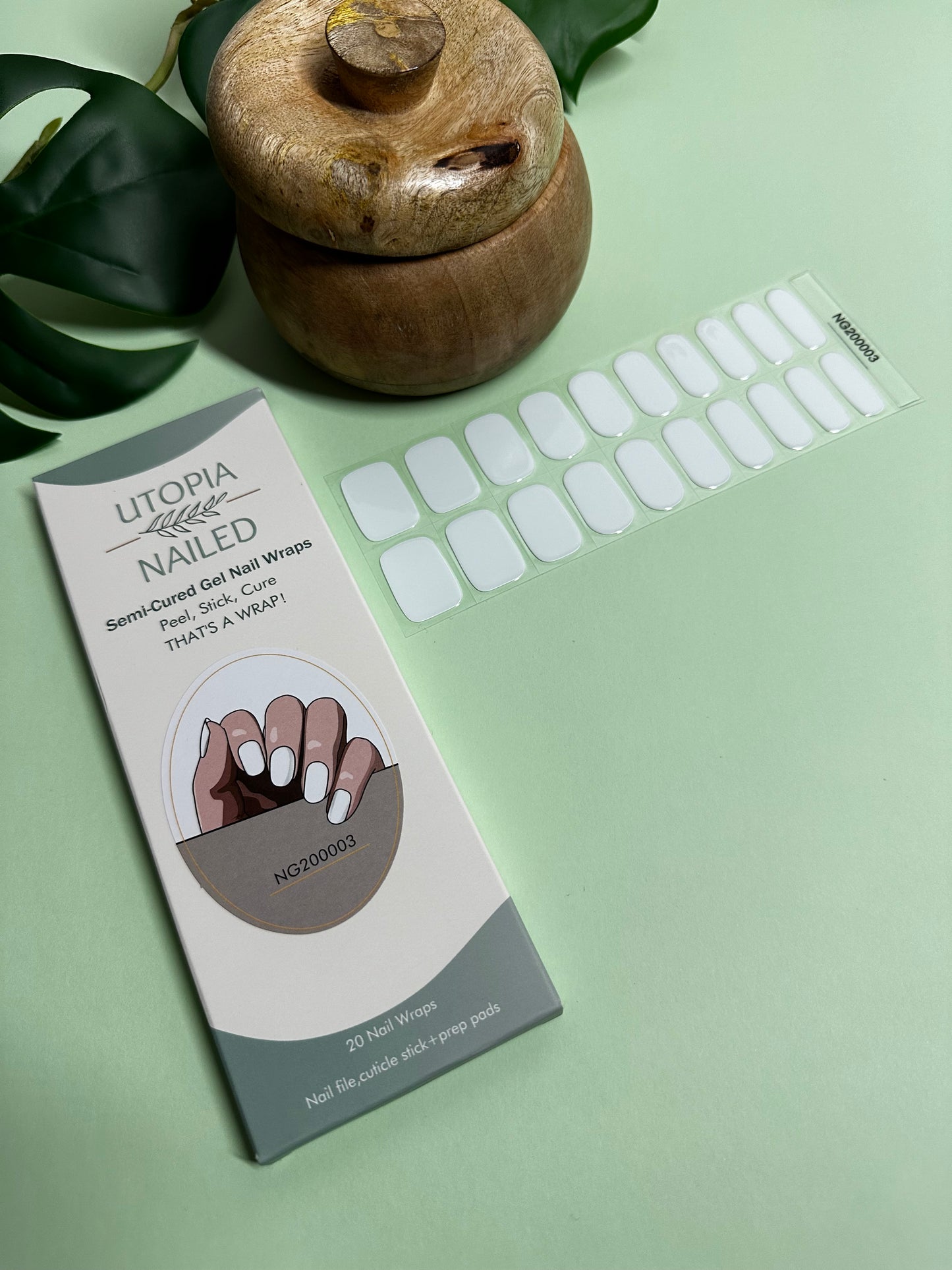 Ice Cool | Semi Cured Gel Nail Wraps