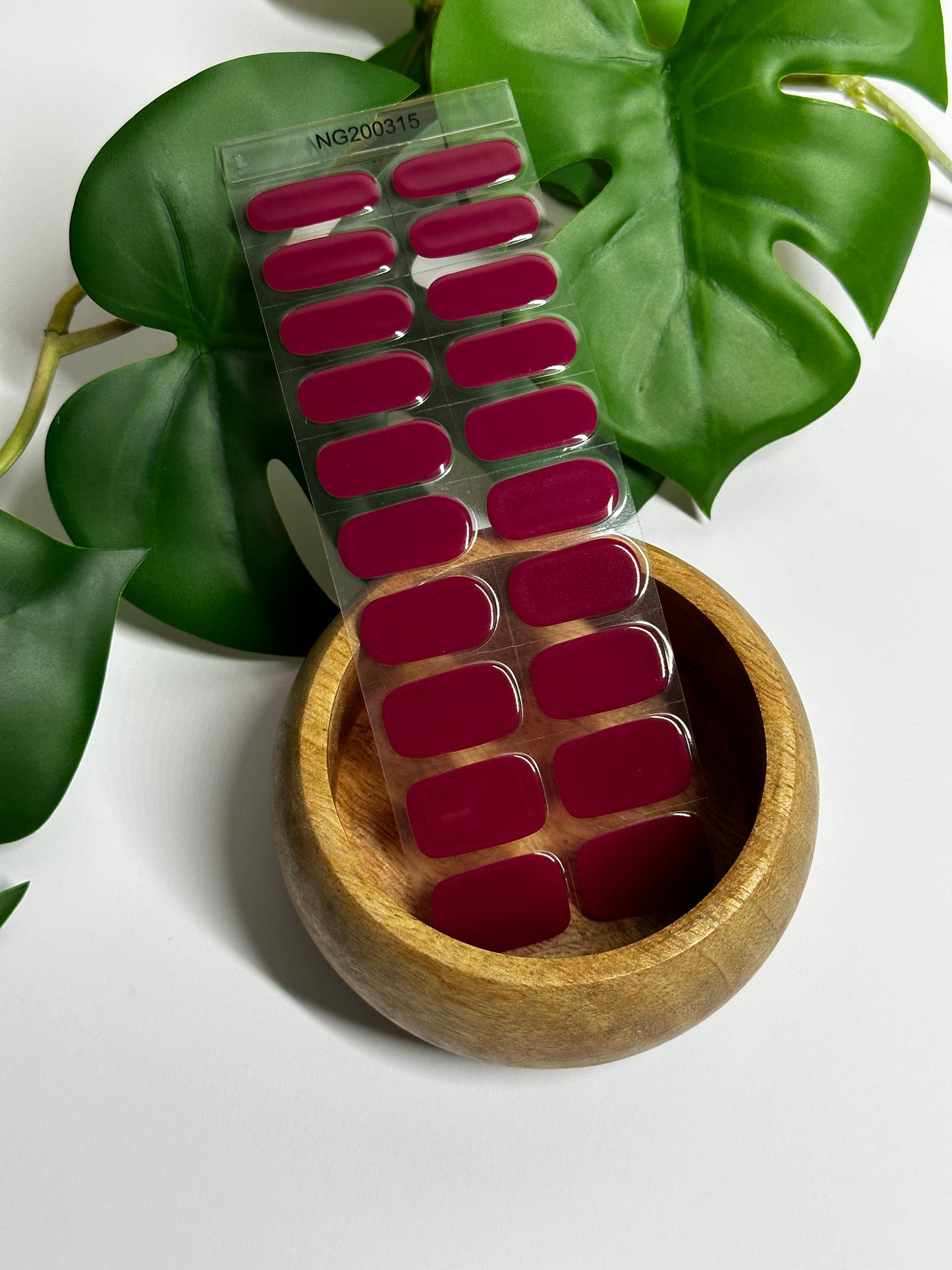 Merlot | Semi Cured Gel Nail Wraps