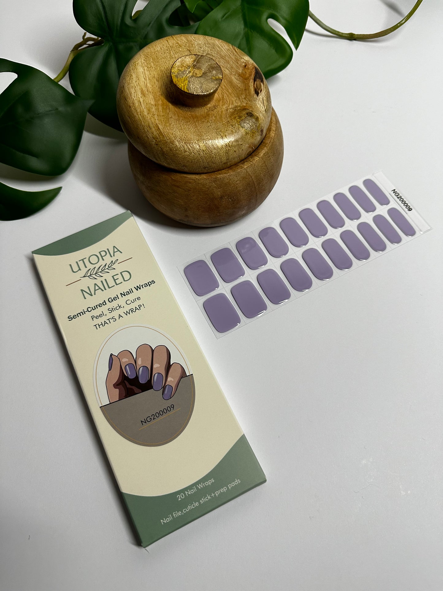 Lavender Fields | Semi Cured Gel Nail Wraps