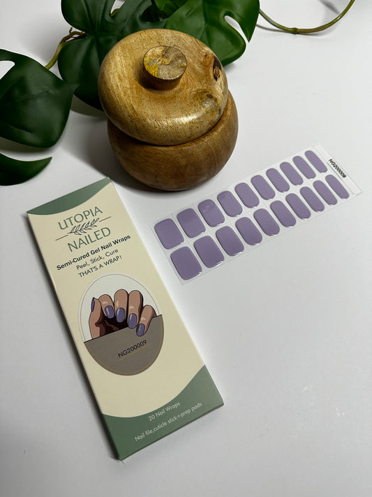 Lavender Fields | Semi Cured Gel Nail Wraps