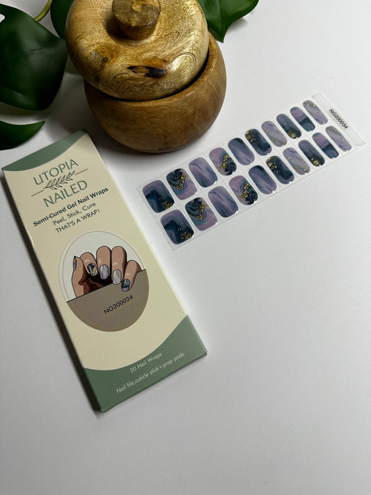 Ethereal | Semi Cured Gel Nail Wraps
